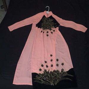 Coral Chinese Dress